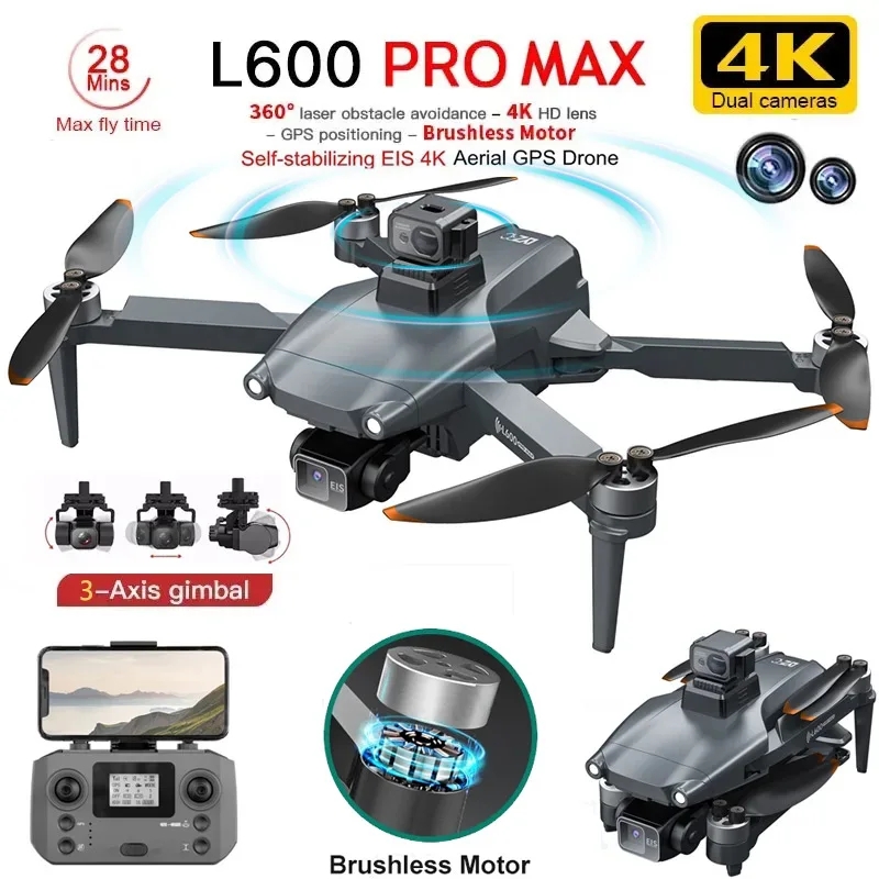Drone Racing Camera - L600 PRO MAX Drone GPS profesional,