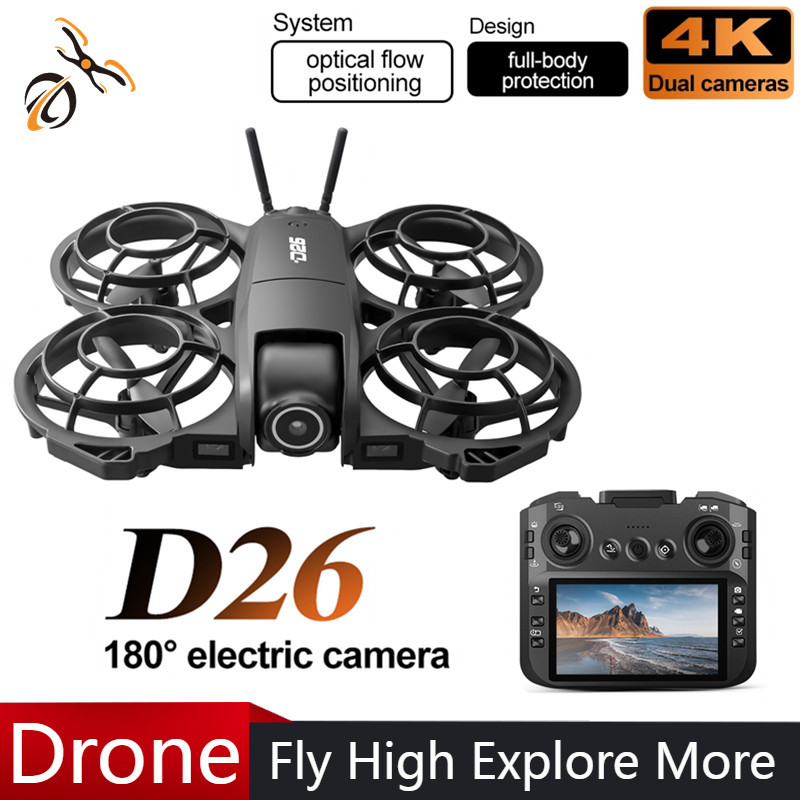 Drone D26 4K Aerial HD 180 °   - Drone Racing Camera ulasan dan harga